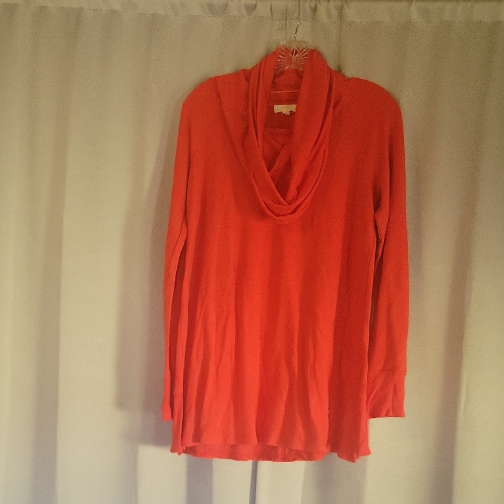 Cupio Bold Red Cowl Neck Sweater